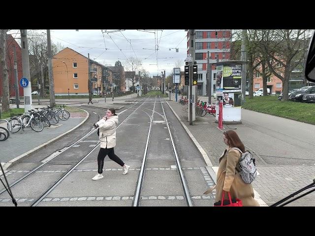 Cabin viewTram️Freiburg Black ForestGermany,Line3 HAID️VAUBAN