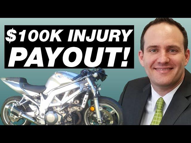 $100K GEICO Motorcycle Accident Settlement (Knee Tear & More)