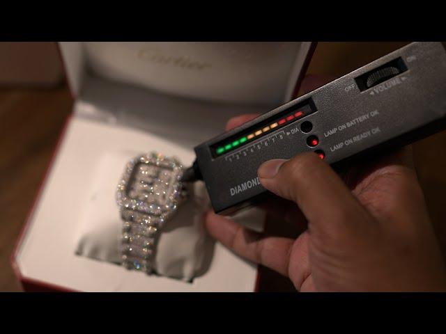 IceKonnect Jewelry Review Moissanite Cartier Santos Watch Unboxing