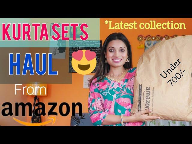 Amazon Kurta sets haul || latest summer collection #amazonfashion