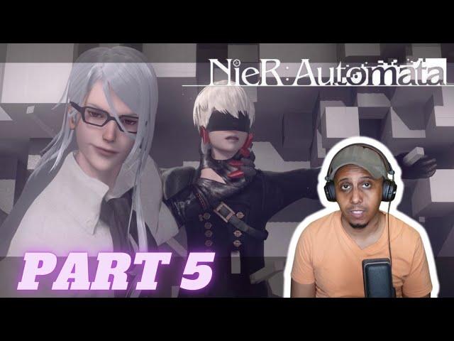 Nier Automata - Part 5 - Rescuing 9S And Defeating Adam!