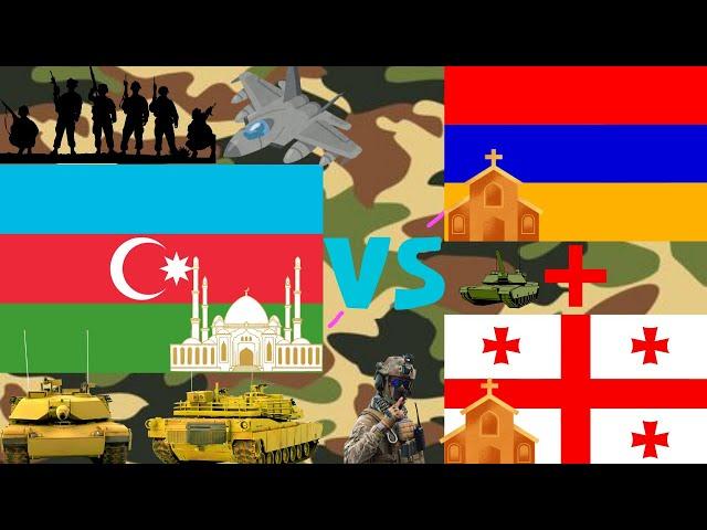 Azerbaijan vs Armenia+Georgia/2024 military power/ 1 Muslim country vs 2 Christian countries #2