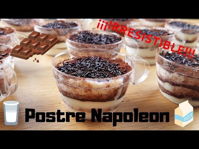 Postre NAPOLEÓN en vasitos - Dulces para celebraciones