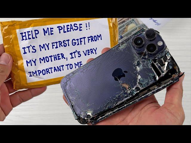 Restoring iPhone 14 Pro Max Cracked || Destroyed Phone Restoration