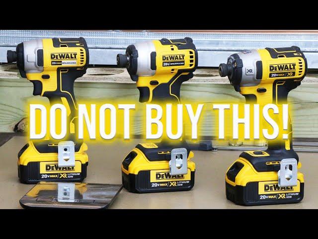 DON'T BUY DeWALT TOOLS NEWEST IMPACT DRIVER AND HERE'S WHY...