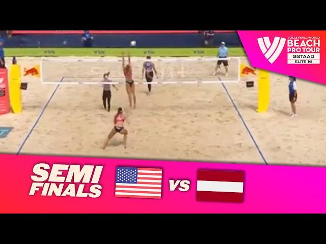 Nuss/Kloth vs. Tina/Anastasija - Semi Final Highlights | Gstaad 2024 #BeachProTour