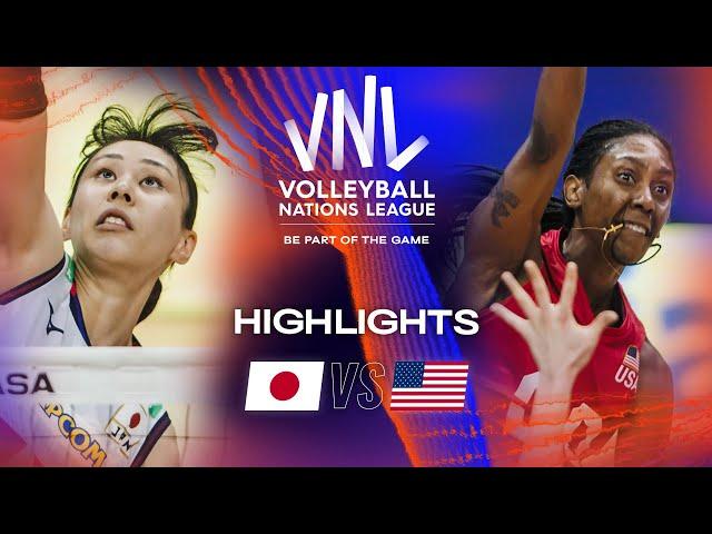  JPN vs.  USA - Highlights Week 2 | Women's VNL 2023