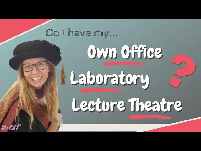 UNIVERSITY OFFICE - Do I get an office, lab or lecture theatre to myself? UK Lecturer office layout!