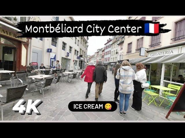 Montbéliard City Center - Walking Tour -4K