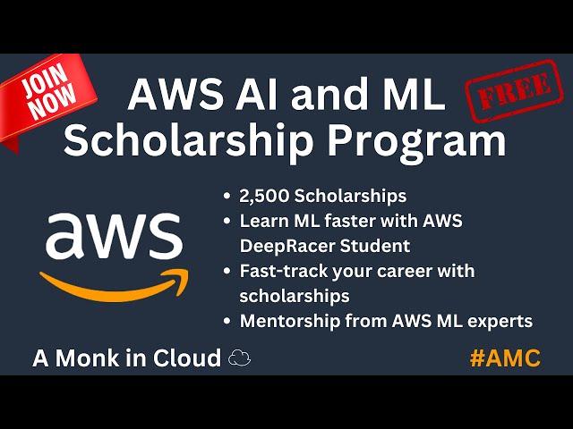 AWS AI & ML Scholarship Program (FREE) Get trained by AWS ML Experts | Free AI & ML Course | #AI #ML