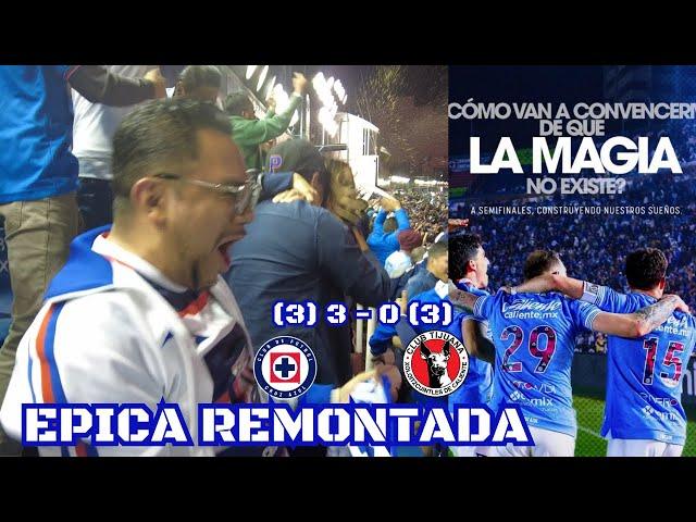 EPICA REMONTADA | Cruz Azul (3) 3-0 (3) Xolos Cuartos de Final Vuelta AP 2024