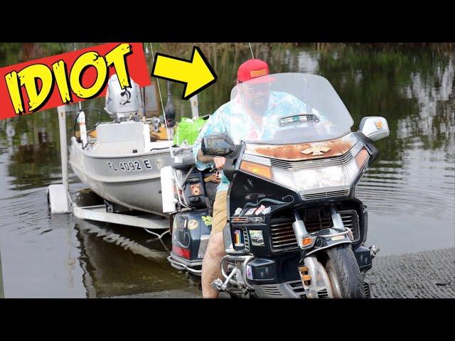 This Biker is Gonna Get What He Deserves... | Idiots at the boat Ramp