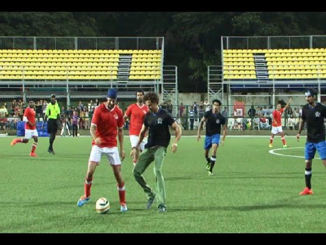 Hrithik Roshan playing Charity Football Match organised by Aamir Khan's daughter Ira Khan.