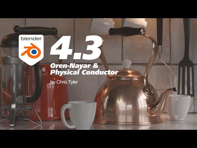 Blender 4.3 Deep Dive: Exploring Diffuse Roughness & Physical Conductor