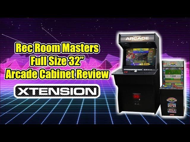 Full Size REC ROOM MASTERS 32" Xtension Arcade Cabinet "Emulator Edition"