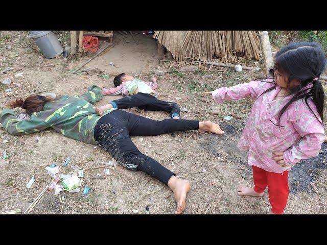 The evil daughter set a trap to harm her mother and brother