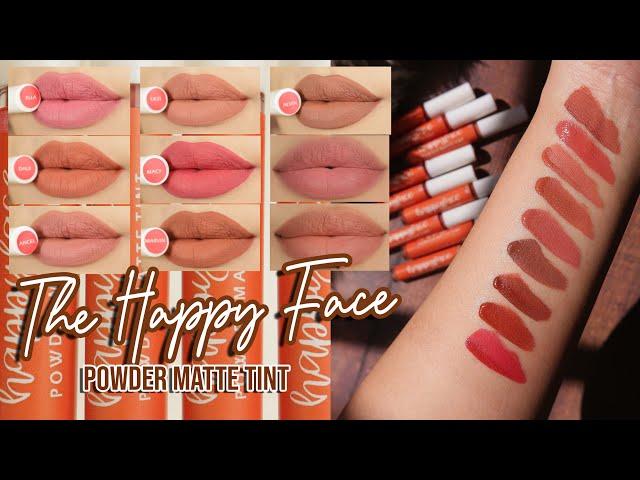 The Happy face Powder Tint Lip Swatches | LUNA