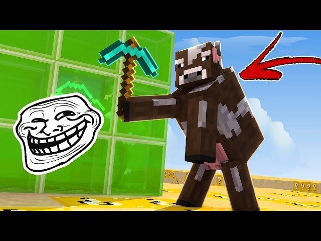 CUBÃO LUCKY BLOCK: TROLL DO DISFARCE DE MOB !! (MINECRAFT TROLL)