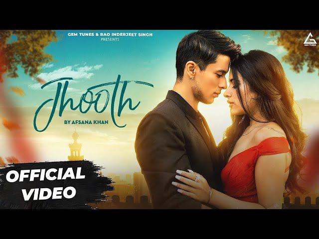 AFSANA KHAN : Jhooth | Sara Gurpal | Pratik Sehajpal | Punjabi Song