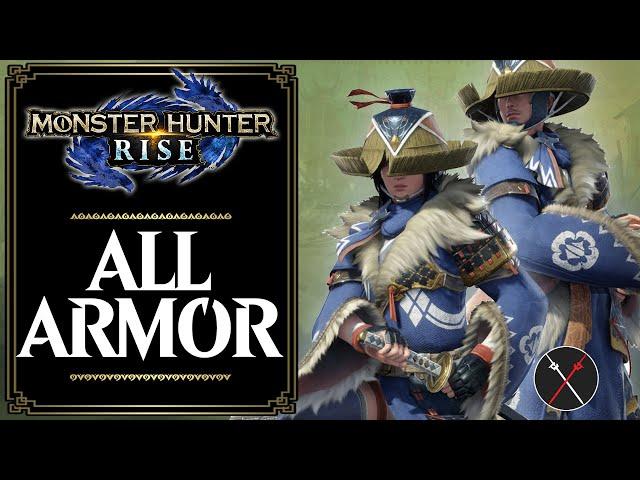 Monster Hunter Rise ALL ARMOR! Low Rank & High Rank Armor Look and Skills for MH Rise