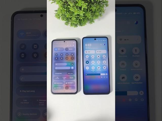 One UI 7 or Funtouch OS 15 Control Center ? #oneui7 #iqoo #samsung #funtouchos15 #oneui7update