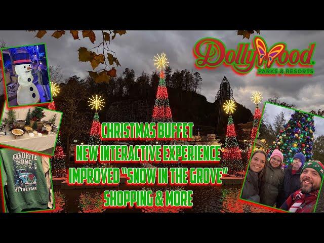 Dollywood Christmas | Christmas buffet | Improved "Snow in the grove"