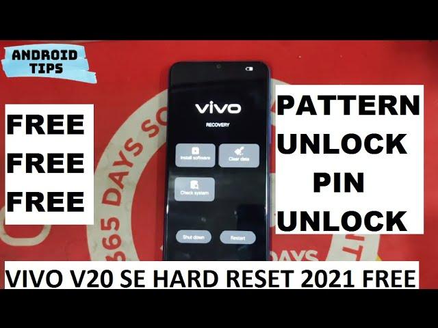 VIVO V20SE  Hard reset PATTERN UNLOCK SUCCESSFULLY 2021 .