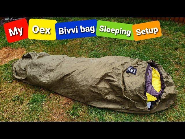 Full oex bivvi bag setup for bivvi bag wild camping all year round