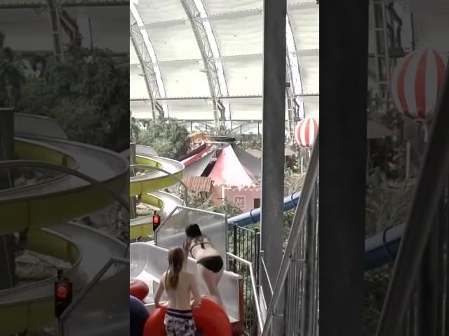 Scary Red Water Slide at Tropical Islands - Rote Rutsche - Slide Tower