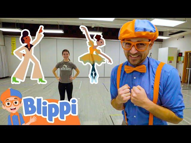 Blippi Learns to Dance! | Move and Dance With Blippi | Fun and Educational Videos for Kids