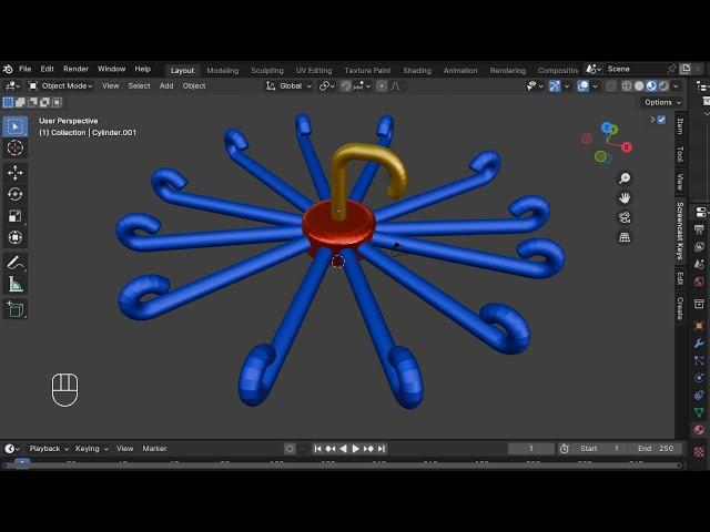 Tutorial basic 3D blender pemula | membuat gantungan