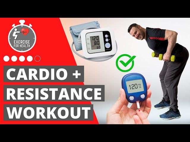 Home exercise to regulate BLOOD PRESSURE and BLOOD GLUCOSE levels