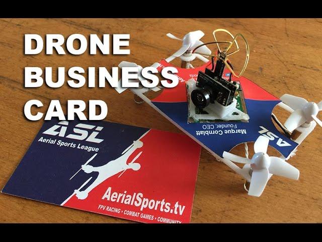 The World's First FPV Drone Racing Business Card - Aerial Sports League