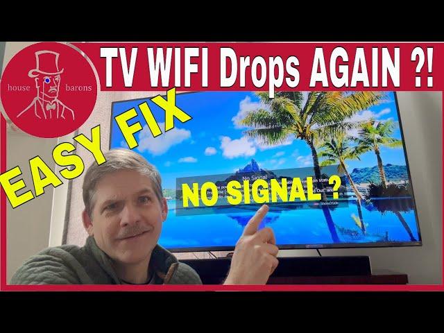 LG TV loses WIFI Connection |  Quick Fix WIFI Signal Dropping Out - EASY