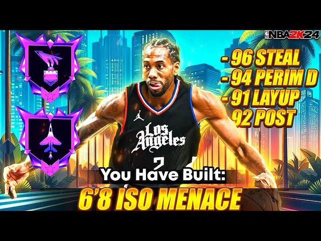 This NEW 6'8 ISO LOCKDOWN BUILD Might BREAK THE GAME in NBA 2K24