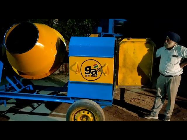 GURU AASRA - Heavy Duty Concrete Mixer Machine, 1 Bag Capacity