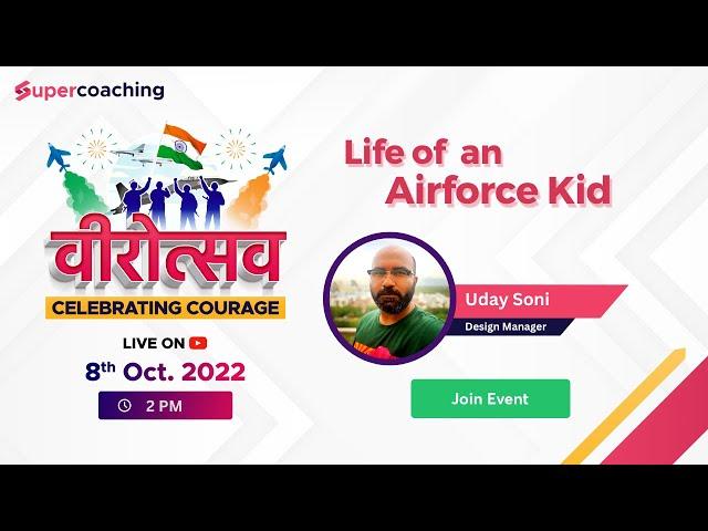 Testbook Defence celebrates वीरोत्सव | Life of an Airforce Kid | Uday Soni