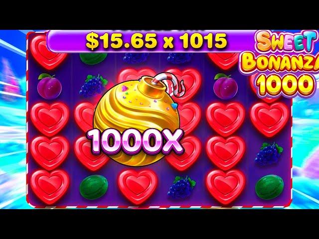 HE ALMOST HIT THE FIRST SWEET BONANZA 1000 REGULAR BONUS MAX WIN!