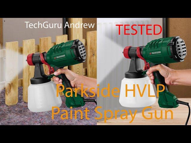 Parkside HVLP Paint Spray Gun PFS 450 B1 TESTING
