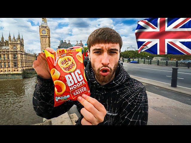 Trying The Most ICONIC British Snacks in London 