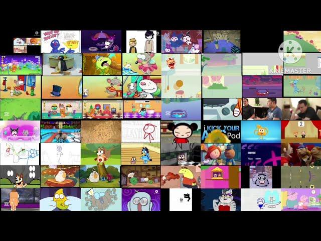 64 created cartoon video playing at once #6 | 64 солдатських видео ВС серии сразу №6