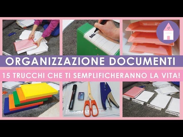 ORGANIZE YOUR DOCUMENTS: 15 TRICKS THAT WILL MAKE YOUR LIFE SIMPLIFY | TIPS | TIPS ORGANIZATION