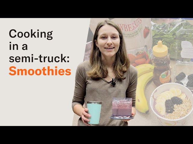 Simple smoothie recipe for truck drivers