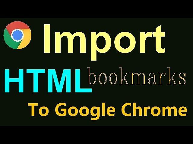 How to import HTML bookmarks file into Chrome without making folder?