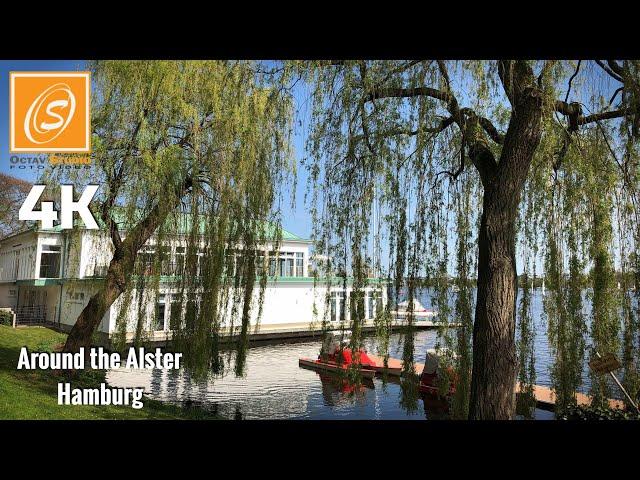 Around the Alster, Hamburg, Germany 4K 60fps