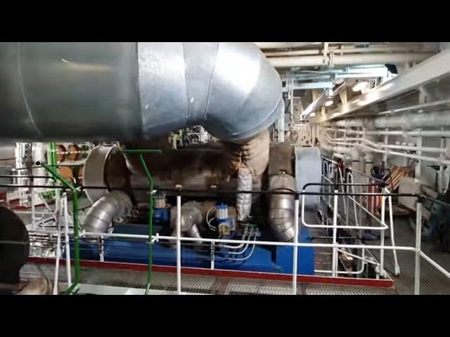 Worlds cleanest engine room with two Wärtsilä 12V46C V12 engines