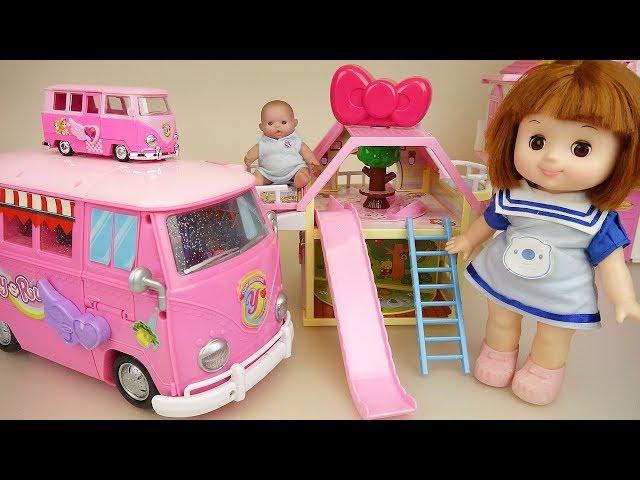 Baby doll camping car and house toys baby Doli play