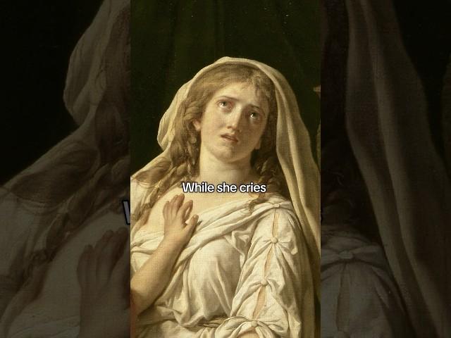 Andromache Mourning Hector by Jacques-Louis David. #history #art #painting