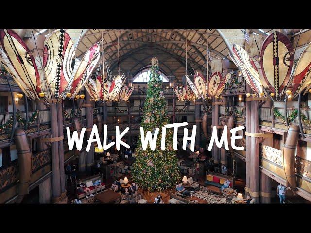 Walk W/Me~ Animal Kingdom Lodge Early Morning~ Trees At Jambo House & Kidani Village