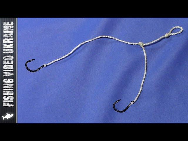 How to tie two hooks to avoid tangling | Podolsk fork | HD